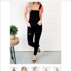 Jersey distressed coveralls